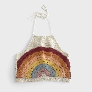 American Eagle Crochet Halter Top